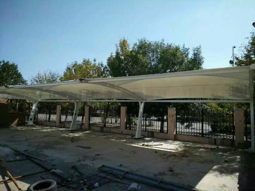 膜結(jié)構(gòu)汽車車棚圖片/膜結(jié)構(gòu)汽車車棚樣板圖 (2)