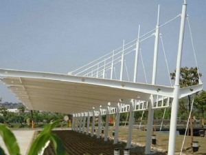 膜結(jié)構(gòu)停車棚圖片/膜結(jié)構(gòu)停車棚樣板圖 (1)