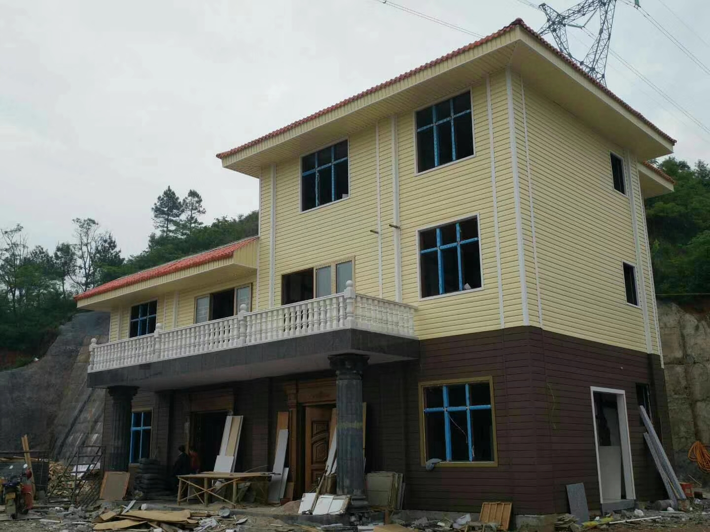 貴陽木屋PVC外墻板墻面裝飾塑扣板 木屋塑扣板