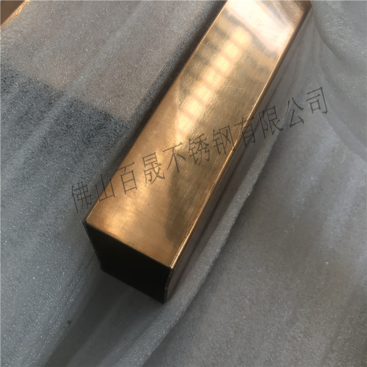 不銹鋼扁管香檳金圖片/不銹鋼扁管香檳金樣板圖 (4)