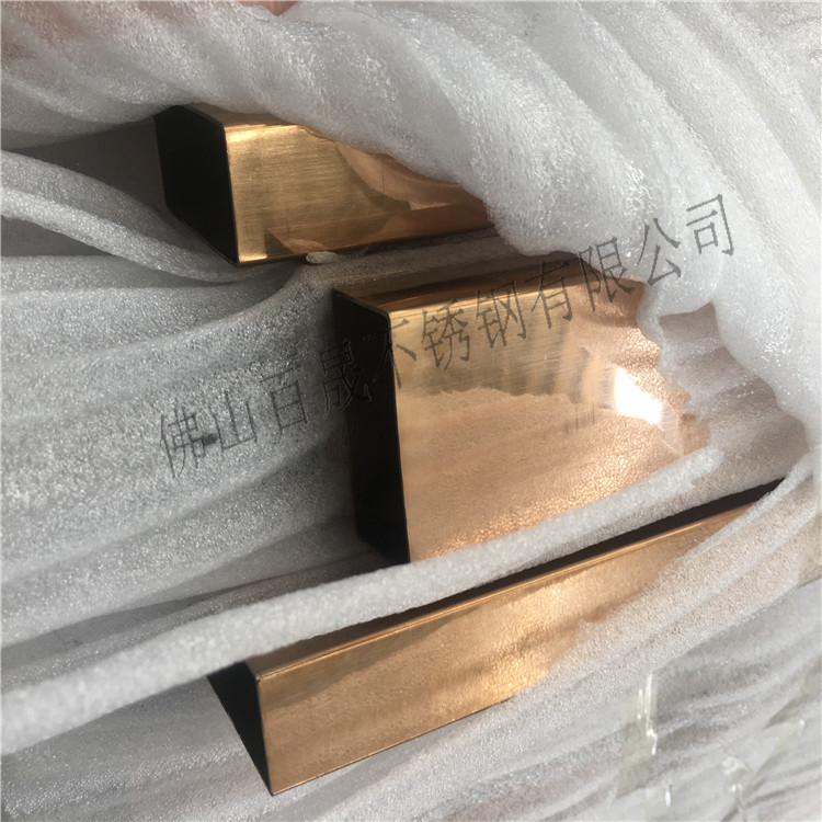 不銹鋼扁管香檳金圖片/不銹鋼扁管香檳金樣板圖 (3)