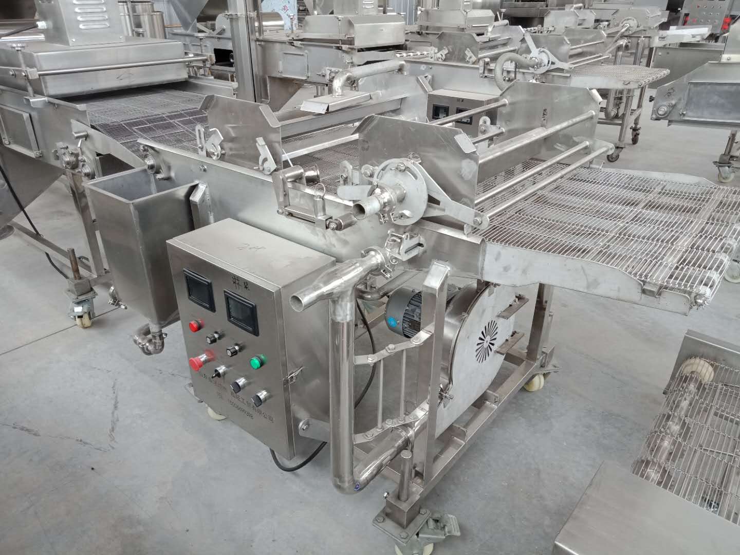自動(dòng)浸漿機(jī)-雞米花不銹鋼浸漿機(jī)圖片