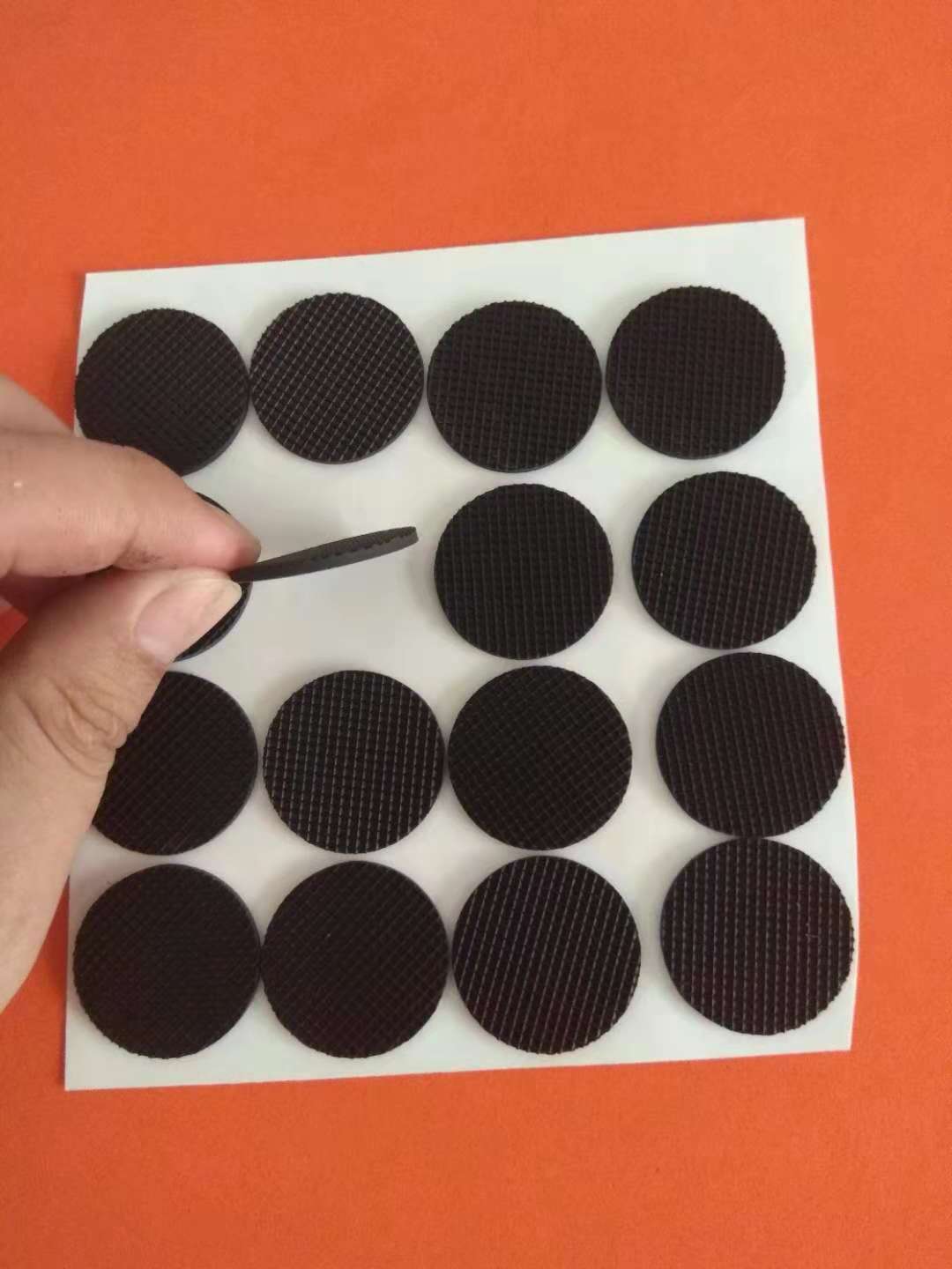 廠家定自粘圓形硅膠墊