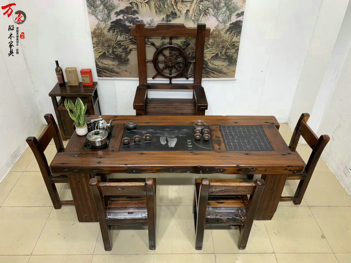 古船木茶桌圖片/古船木茶桌樣板圖 (4)
