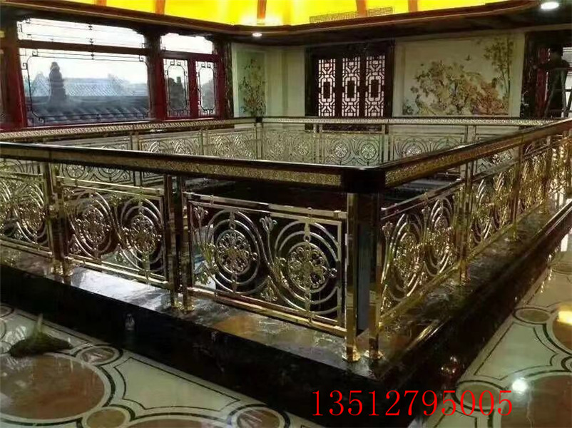 奉化市來圖制作銅藝樓梯扶手圖片/奉化市來圖制作銅藝樓梯扶手樣板圖 (2)