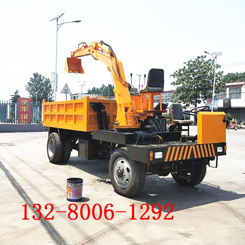 金旺8噸小型農(nóng)用挖土拉沙車 自制四不像隨車挖