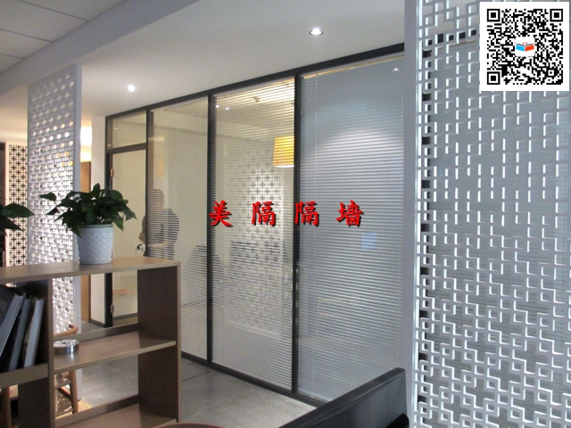辦公室雙層玻璃加百葉隔斷圖片/辦公室雙層玻璃加百葉隔斷樣板圖 (4)