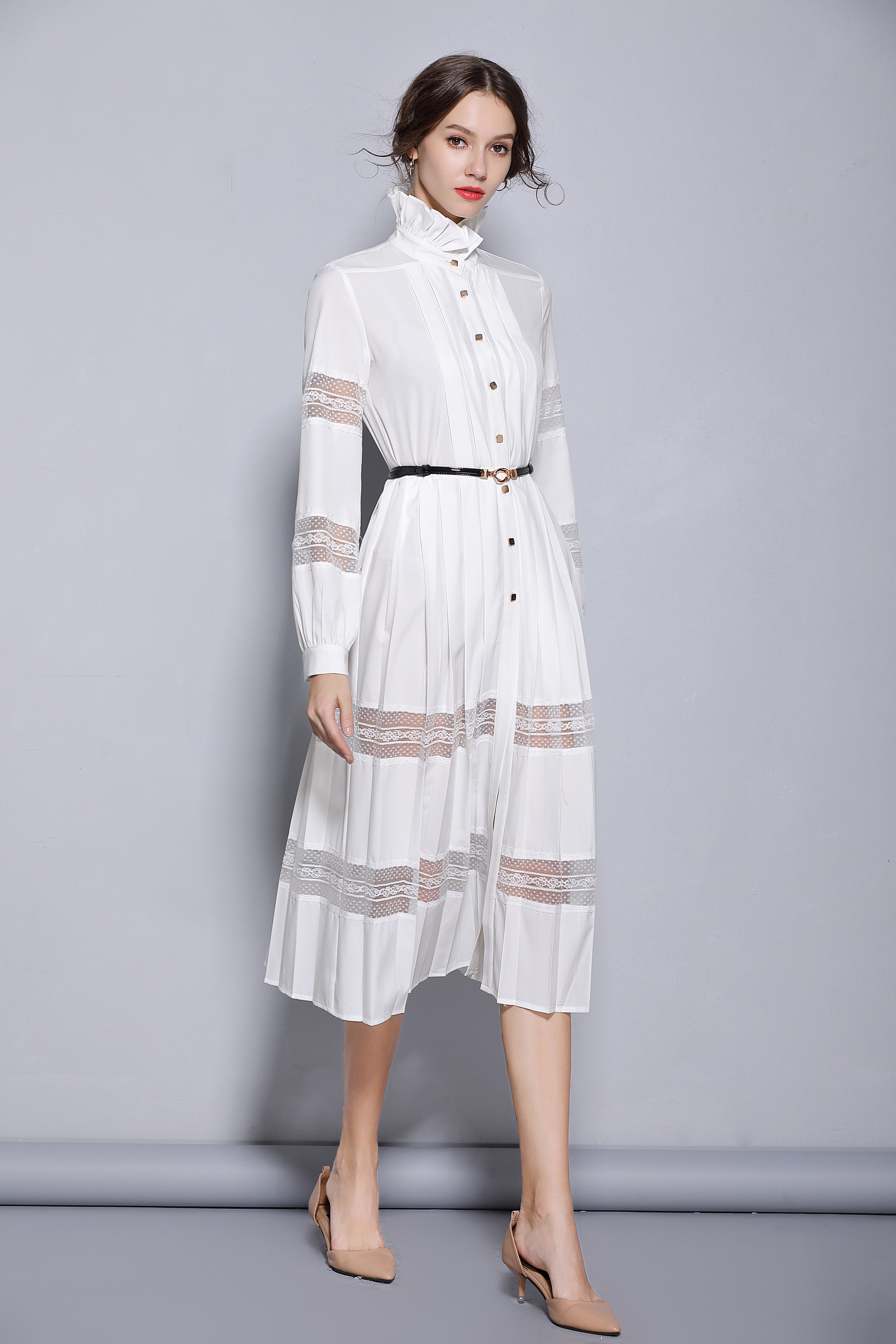 連衣裙 廣東韓版連衣裙 春秋新款女裝休閑連衣裙 長裙加工批發(fā)定制 廣東女裝批發(fā)供應(yīng)商 東莞熱銷韓版連衣裙