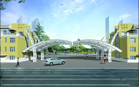 小區(qū)膜結構圖片/小區(qū)膜結構樣板圖 (2)