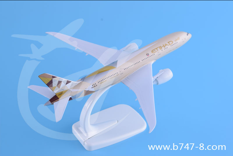 飞机模型B787-8阿提哈德航空波音梦幻客机系列合金仿真航模商务礼品玩具礼品18cm图片