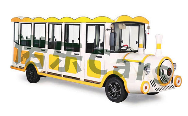 全封閉式燃油觀光車圖片
