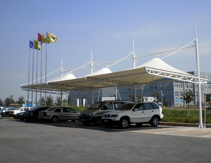 膜結(jié)構(gòu)車棚圖片/膜結(jié)構(gòu)車棚樣板圖 (1)
