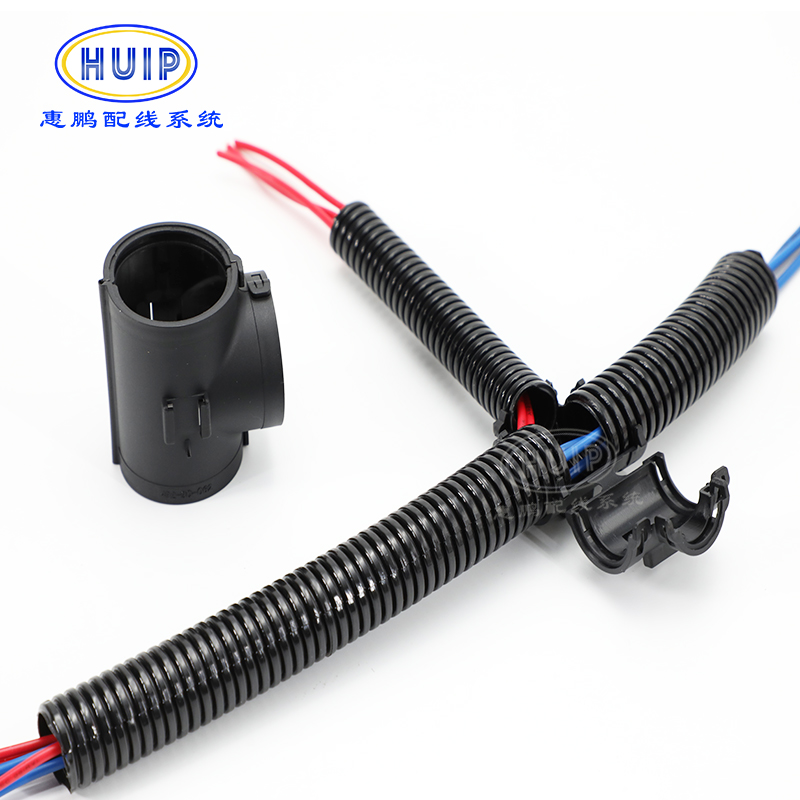 廠家直銷波紋管T型三通KT10-10-10 (3*AD10)卡槽式波紋管附件