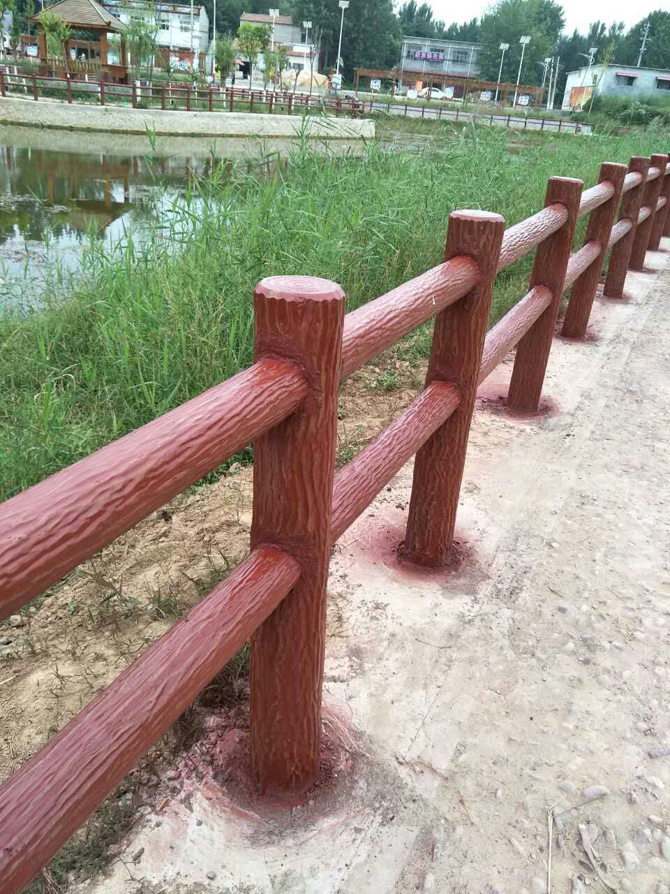 仿樹皮欄桿圖片/仿樹皮欄桿樣板圖 (3)