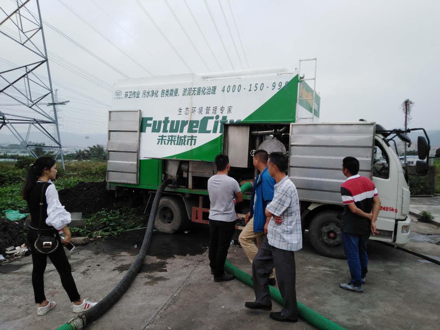 吸污车 小型吸污车，低价转让图片