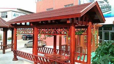 西安涼亭安裝圖片