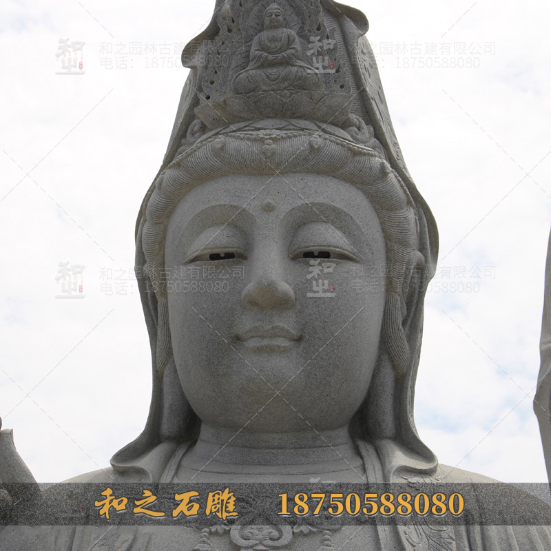13米高石雕南海觀音佛像 觀自在菩薩 大量供應(yīng) 歡迎參觀定制