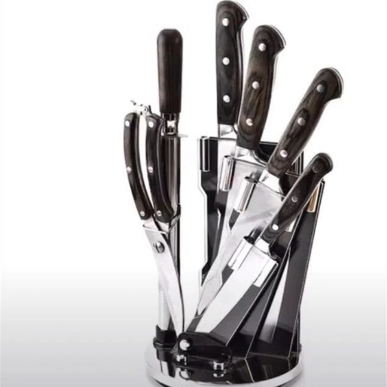 陽江惠利廚房刀具套裝錘紋禮品七件套廠家批發(fā)