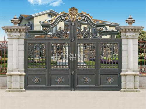 鋁藝庭院門圖片/鋁藝庭院門樣板圖 (2)
