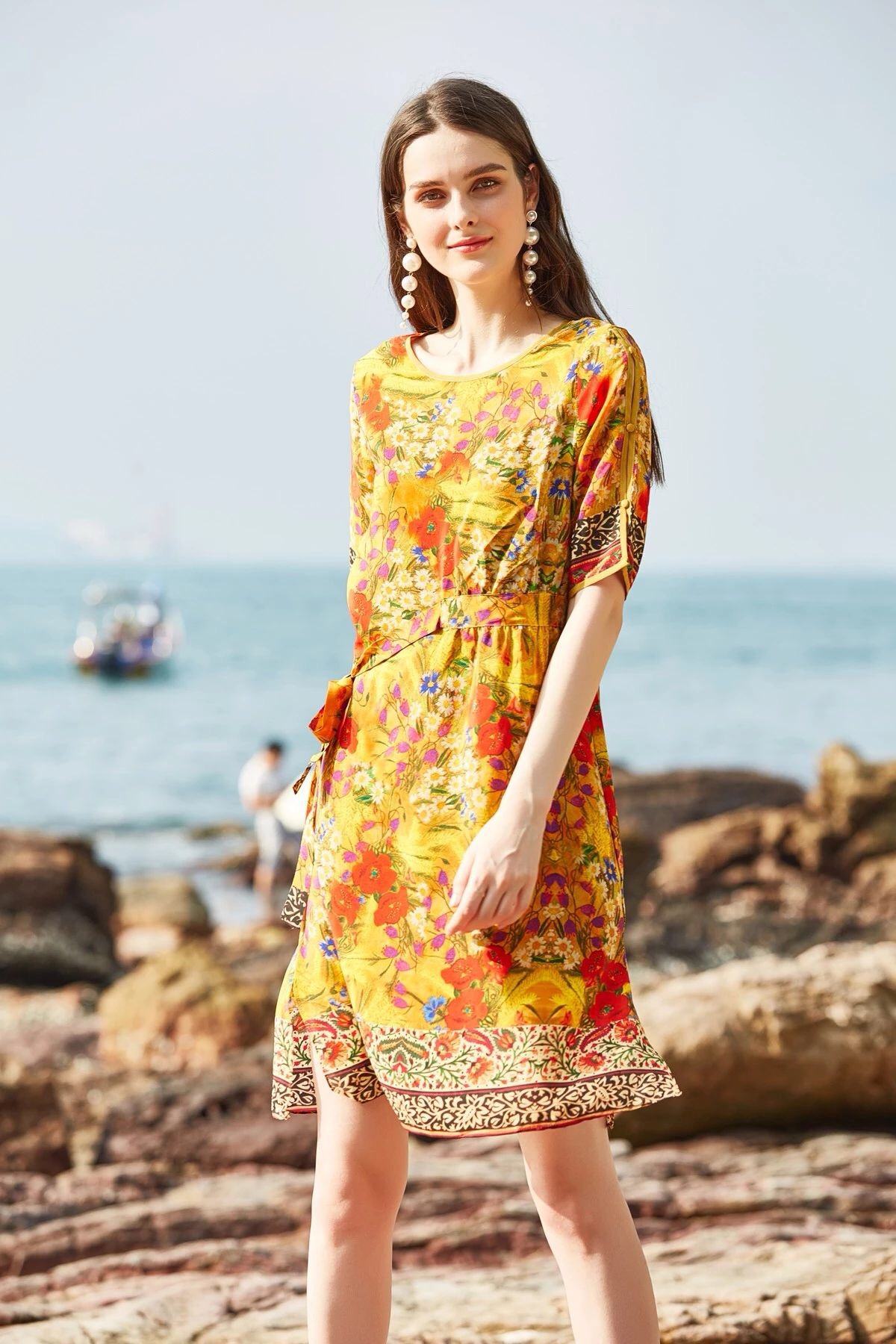 真絲連衣裙圖片/真絲連衣裙樣板圖 (1)