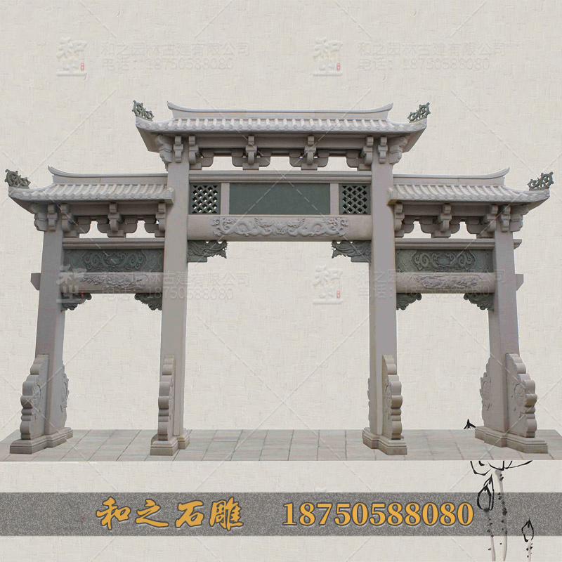 石雕牌坊圖片/石雕牌坊樣板圖 (4)