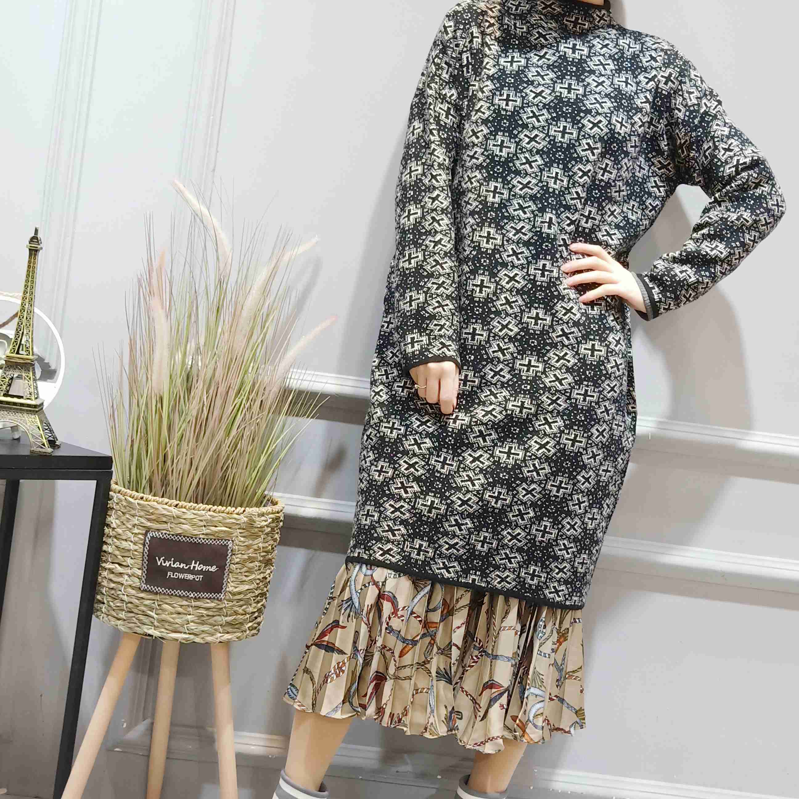 羊毛連衣裙圖片/羊毛連衣裙樣板圖 (4)