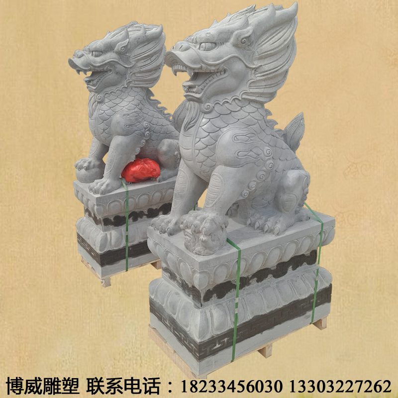 青石麒麟圖片/青石麒麟樣板圖 (2)