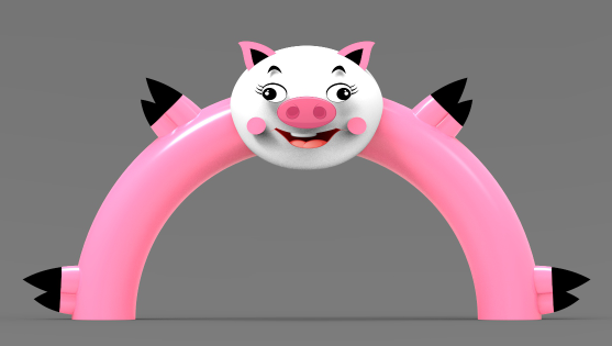 透明氣模粉色豬出租主題租賃清單圖片/透明氣模粉色豬出租主題租賃清單樣板圖 (3)