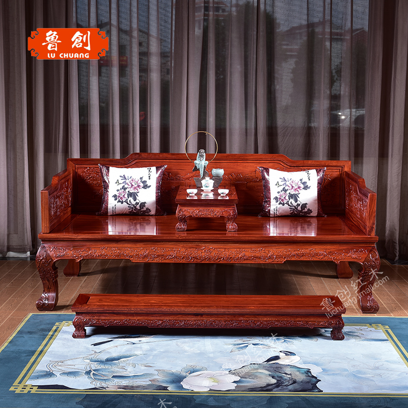 山水羅漢床圖片/山水羅漢床樣板圖 (2)