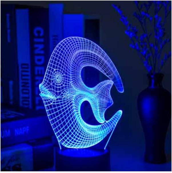 深海魚型LED燈  佛山創(chuàng)意3DLED小夜燈  LED USB廠家供應(yīng)商報價