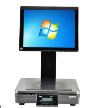 超市便利店生鮮超市PC收銀稱重一體秤商吉PC收銀秤