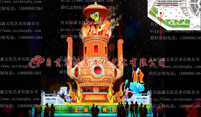 自貢振鑫彩燈/特殊材質彩燈/中國特色元素燈組