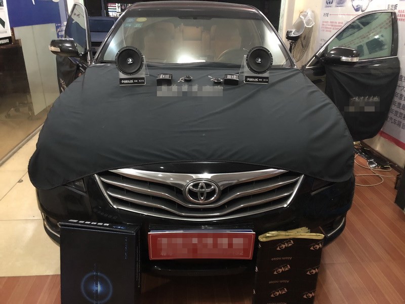 宜春汽車音響改裝凱美瑞升級過程圖片