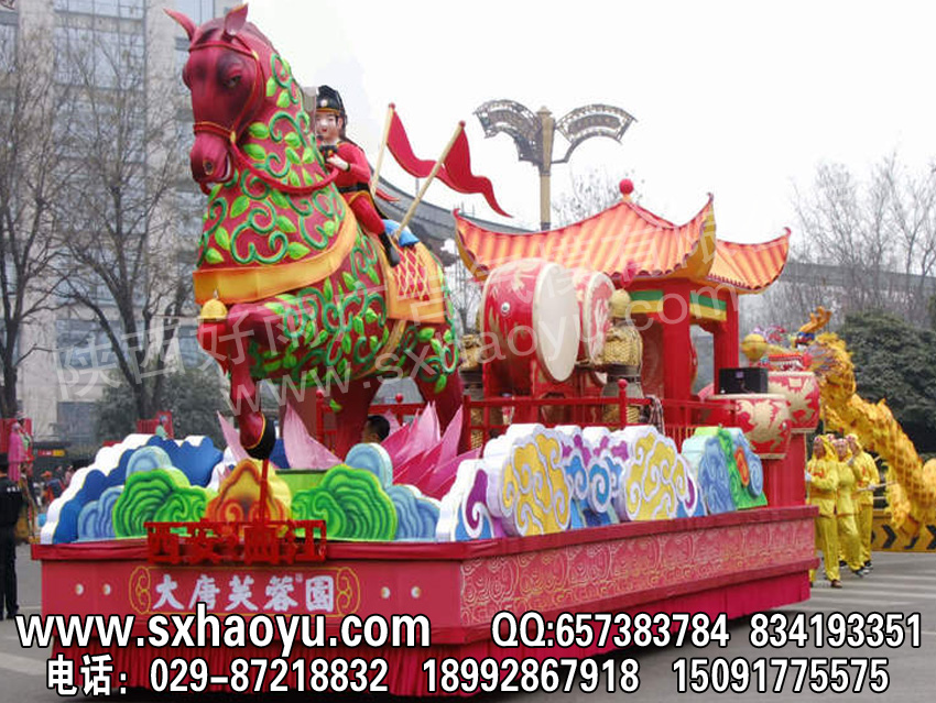 西安巡游花車鼓車宣傳彩車設(shè)計(jì)制作圖片/西安巡游花車鼓車宣傳彩車設(shè)計(jì)制作樣板圖 (1)
