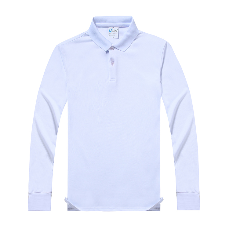 POLO衫翻領(lǐng)粗珠地長袖POLO衫