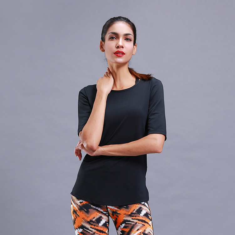 網(wǎng)孔中袖瑜伽上衣圖片/網(wǎng)孔中袖瑜伽上衣樣板圖 (2)