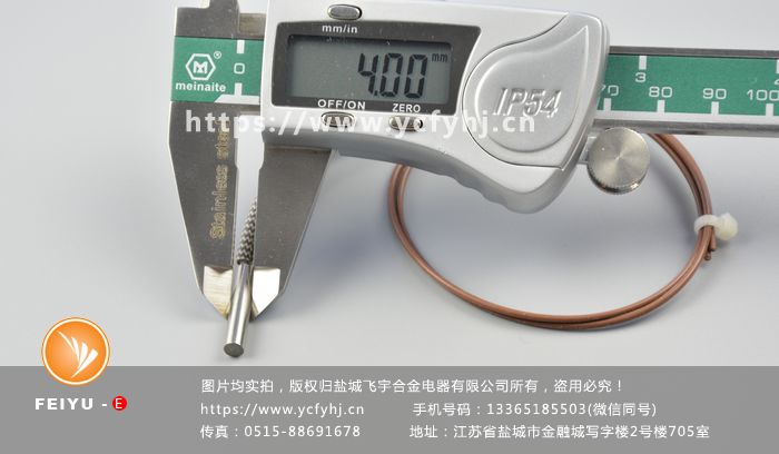 鐵氟龍引線單頭電加熱管廠家直銷 飛宇制造