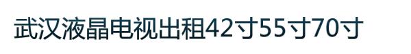 武汉液晶电视出租42寸55寸70寸