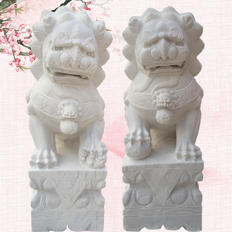 大型石雕獅子圖片