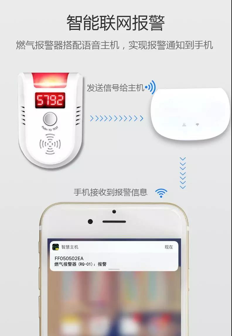 远程燃气报警器 智能燃气报警器方案开发图片