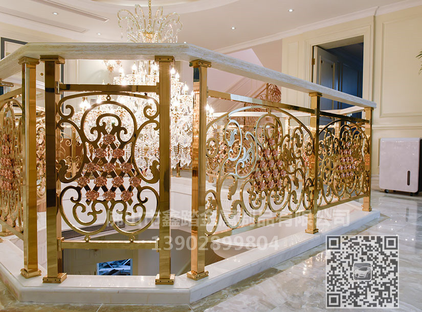 鋁藝別墅金屬樓梯護(hù)欄*酒店會(huì)樓 經(jīng)典金屬樓梯護(hù)欄*案例展示