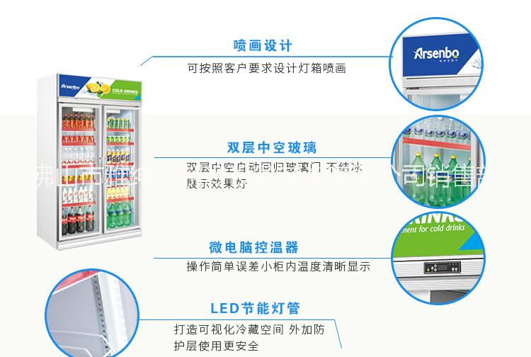 重庆市雅绅宝两门展示柜厂家重庆雅绅宝两门展示柜SA10L2F 风冷展示柜 两门一体机冷柜 雅绅宝两门展示柜