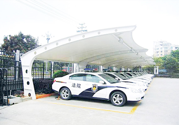 膜結(jié)構(gòu)車棚工程圖片
