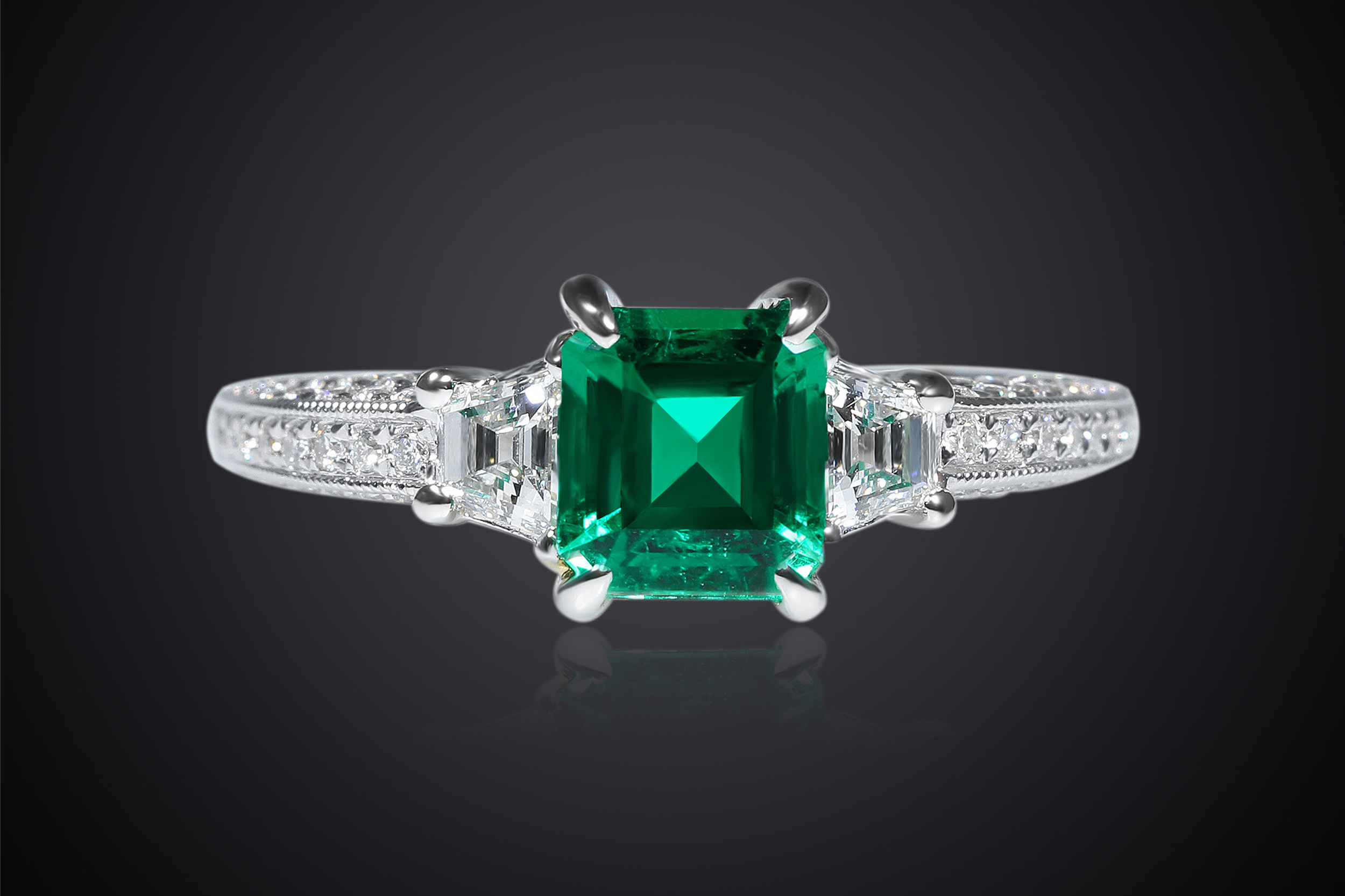 祖母綠戒指圖片/祖母綠戒指樣板圖 (3)