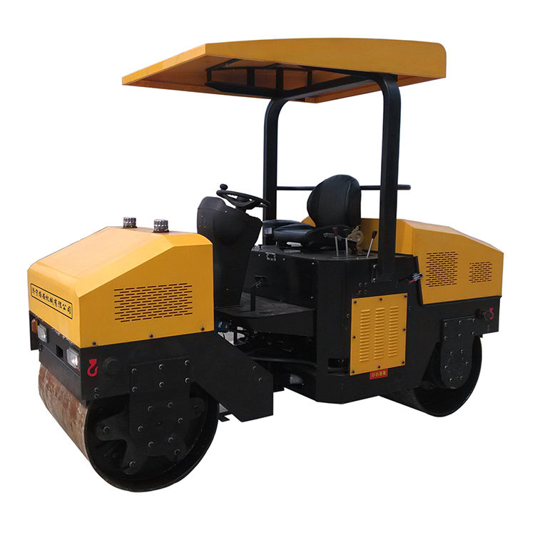 三噸壓路機雙鋼輪軋道機圖片