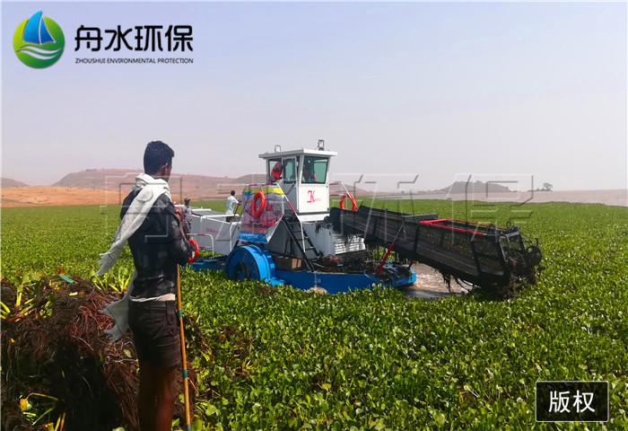 舟水水上割草船水葫蘆打撈船河道保潔船