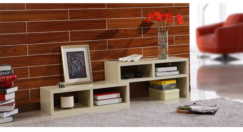 廠家定制簡約現(xiàn)代板材伸縮電視柜 臥室客廳環(huán)保收納輕奢電視柜