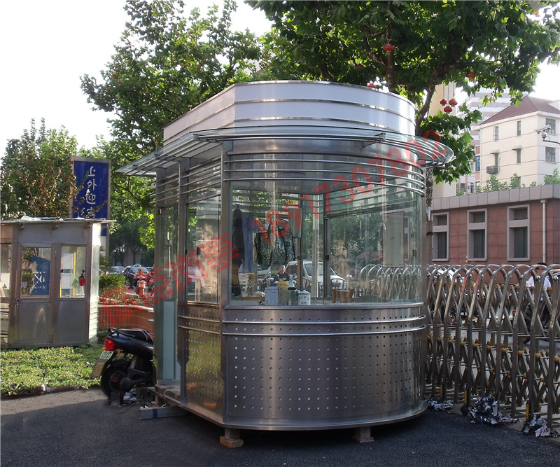 不銹鋼門衛(wèi)室值班保安崗亭報價圖片/不銹鋼門衛(wèi)室值班保安崗亭報價樣板圖 (4)