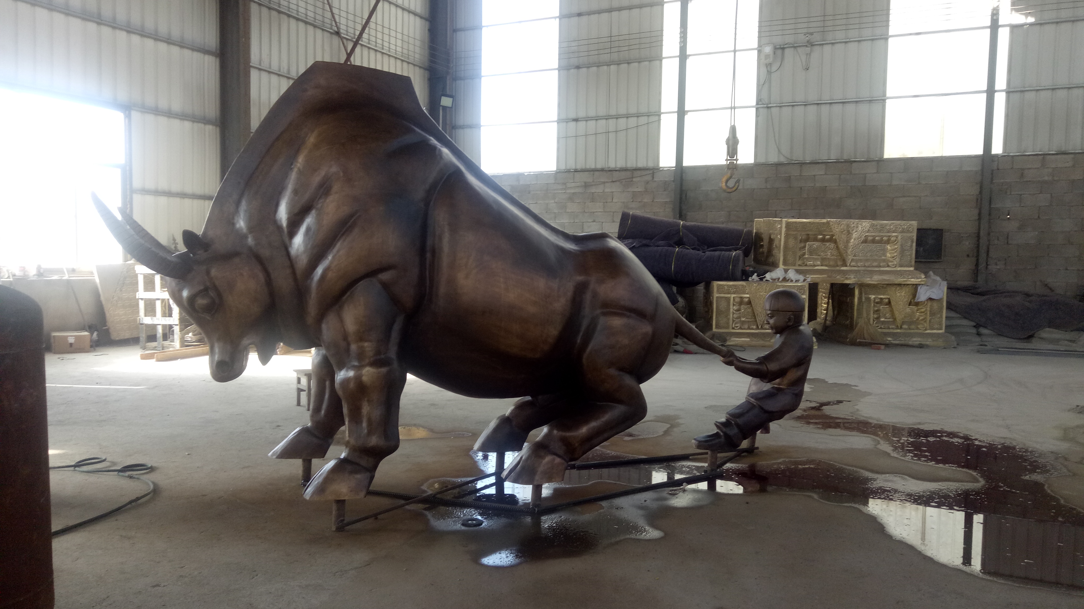 金牛銅雕塑圖片/金牛銅雕塑樣板圖 (2)