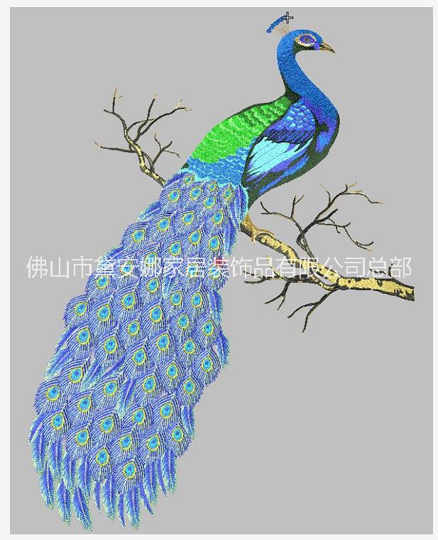 刺繡墻布圖片/刺繡墻布樣板圖 (2)